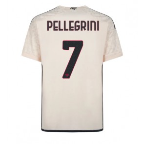 AS Roma Lorenzo Pellegrini #7 Venkovní Dres 2023-24 Krátký Rukáv